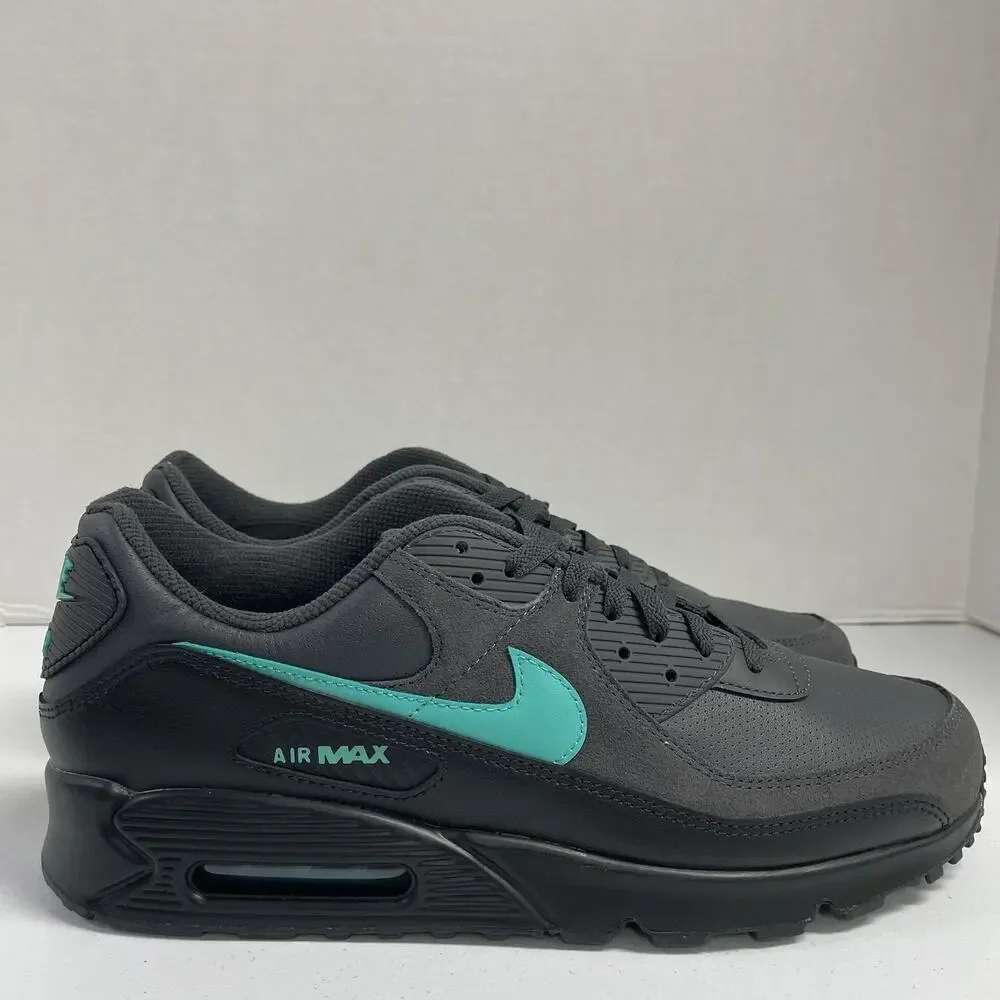 Nike Air Max 90 Tiffany IF0670 002 Size 15 Black Leather Low Top Sneaker Blue